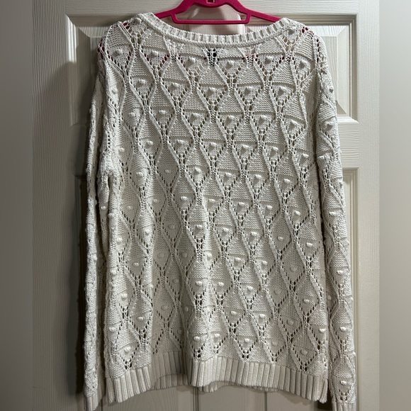 New Tommy Hilfiger crochet knit sweater size xl - Picture 2 of 6